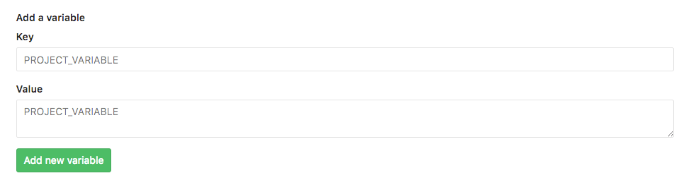 gitlab-ci variables